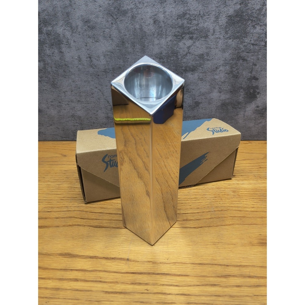 Vintage Nambe Studio Candle Holders 1994 - #6114 -‎ 8"